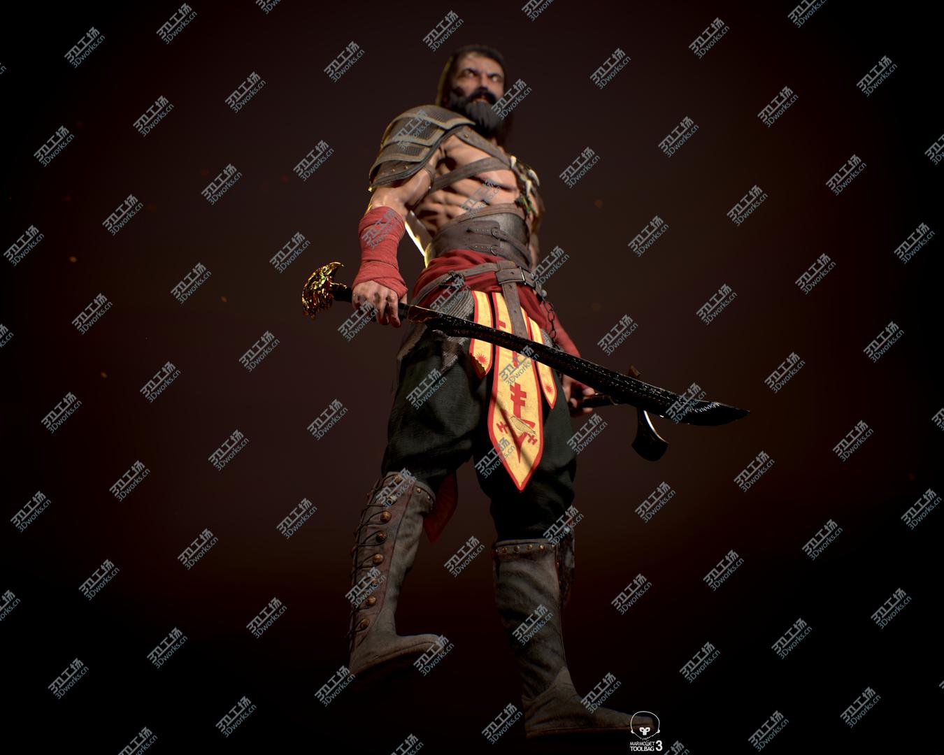 images/goods_img/20210313/Ancient Warrior PBR Rigged 3D model/5.jpg